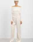 Ames Satin Pants - Cream