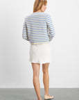 Sienna Cardigan - Striped Blue