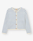 Sienna Cardigan - Striped Blue