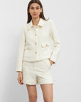 Verona Boucle Jacket - Off-White